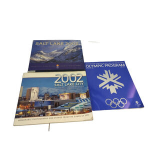 Set of 3 Program / Photo and Books 2002 Salt Lake City Winter Olympic Games